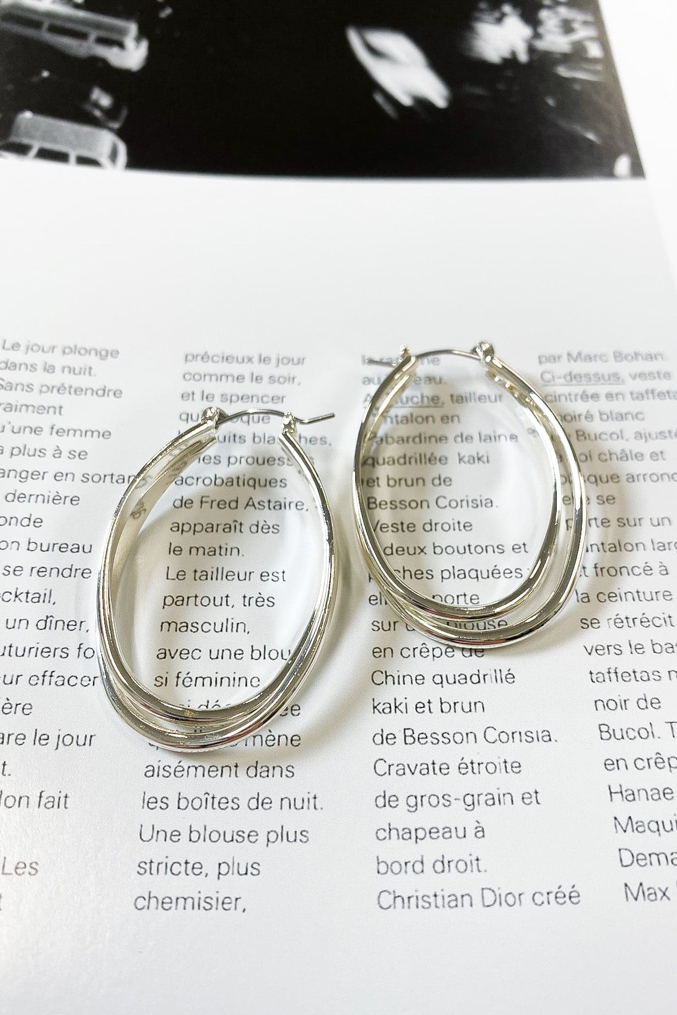 Silver Isabellah Intertwined Hoop Earrings - Madison and Mallory