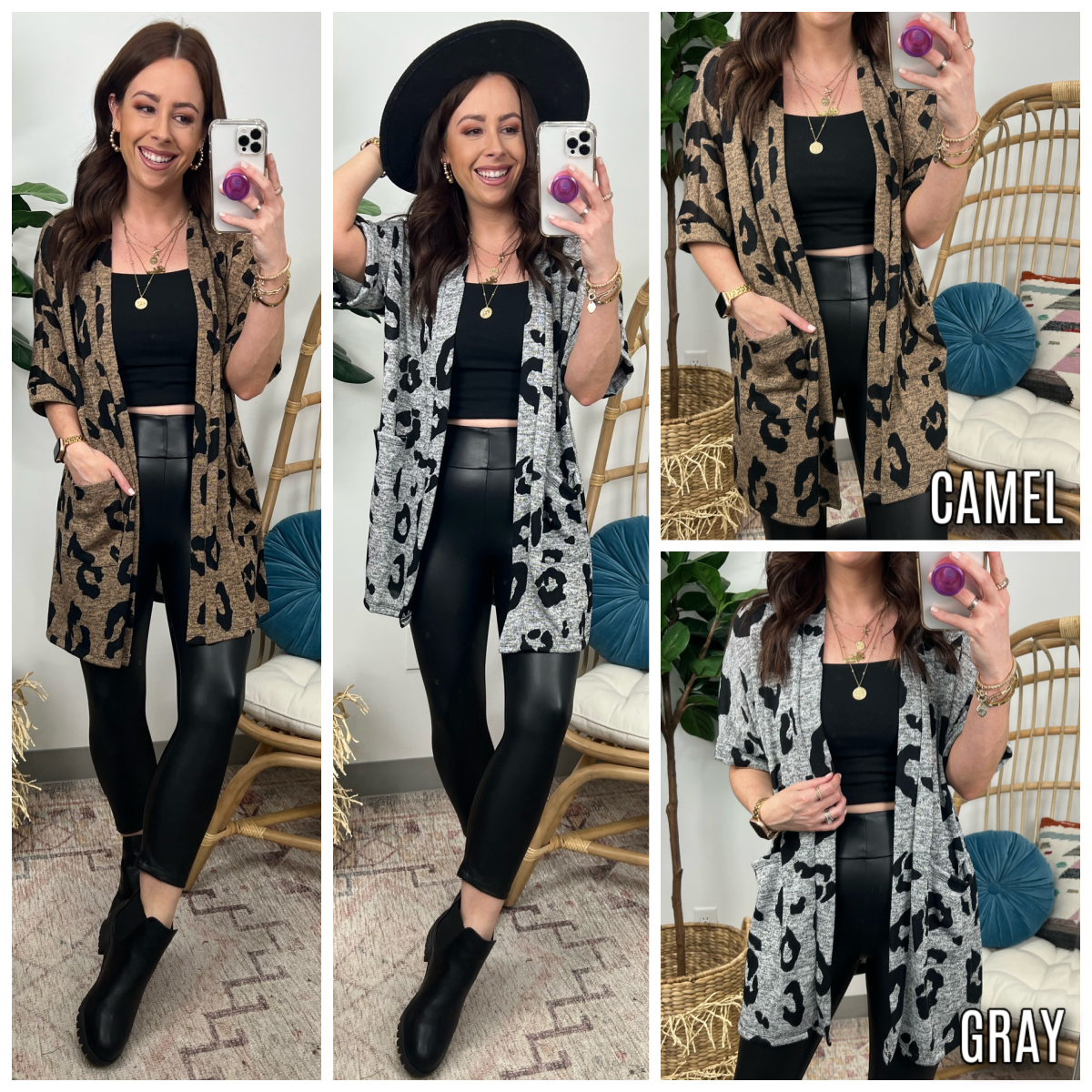  Jayleen Animal Print Relaxed Cardigan - Madison and Mallory