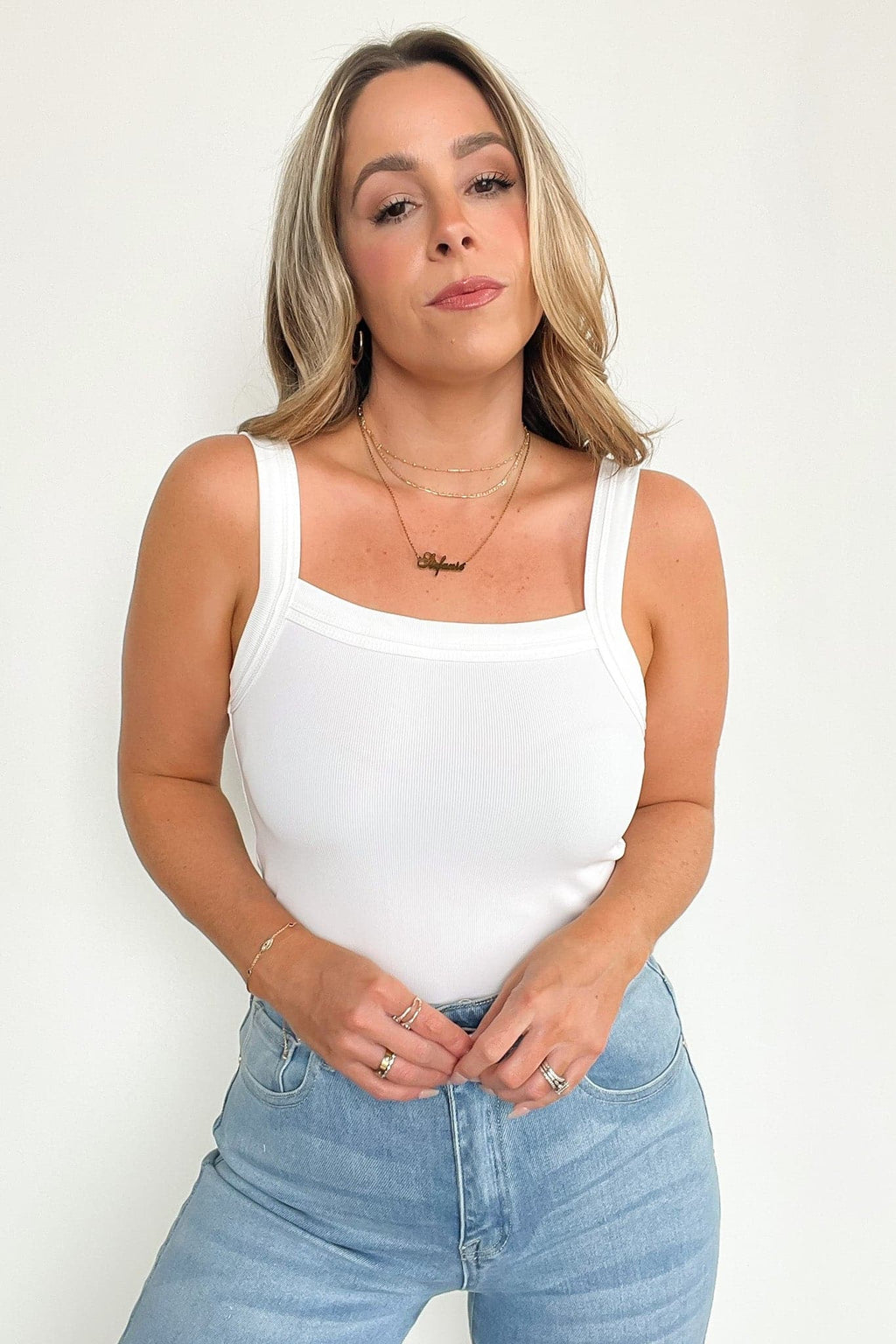 Joanah Ribbed Tank Top - FINAL SALE - Madison and Mallory