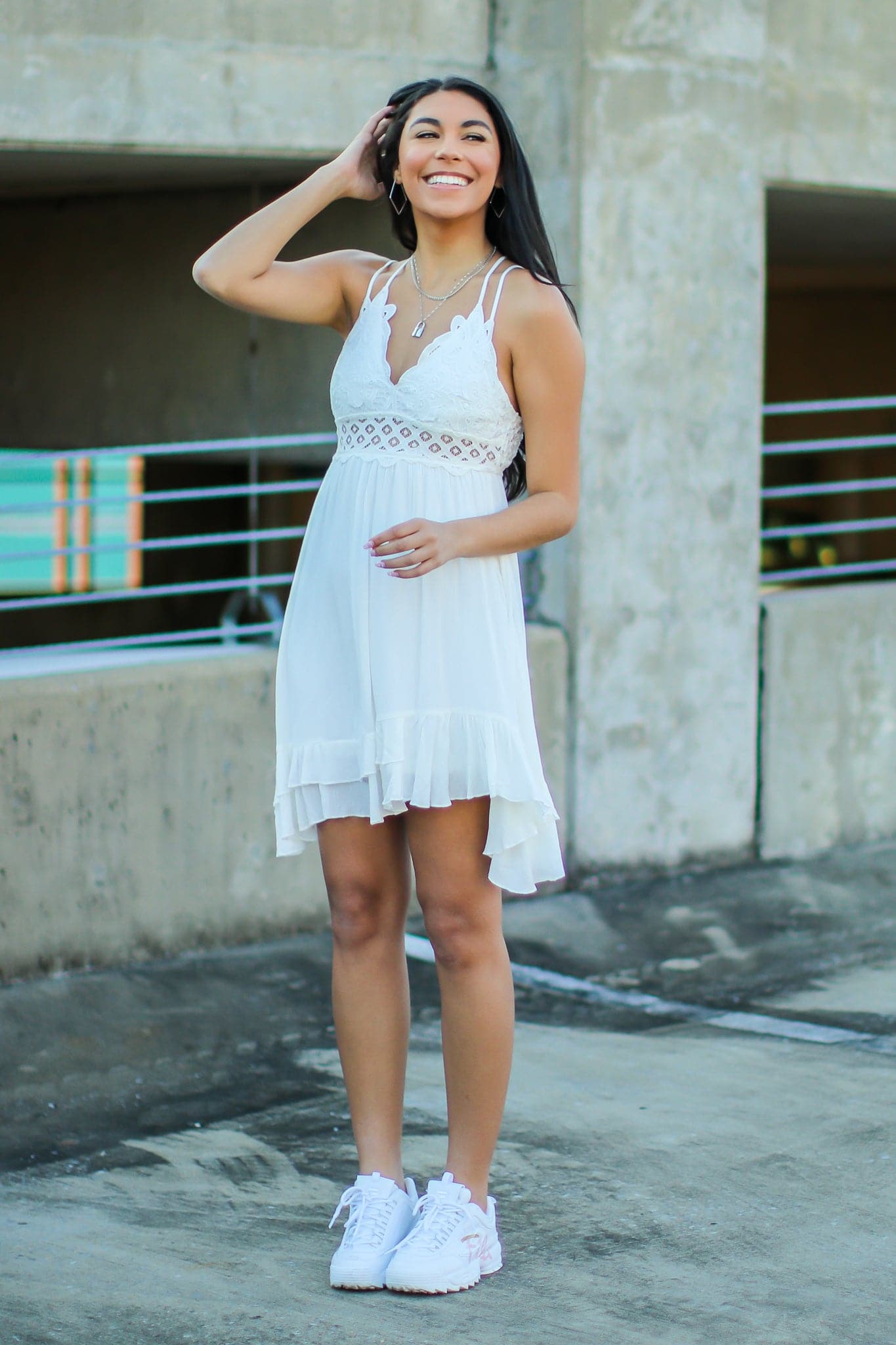  Just Sway Crochet Floral Lace Dress - FINAL SALE - Madison and Mallory