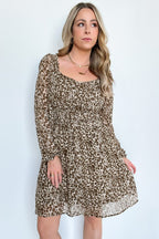  Kava Animal Print A-Line Dress - FINAL SALE - Madison and Mallory