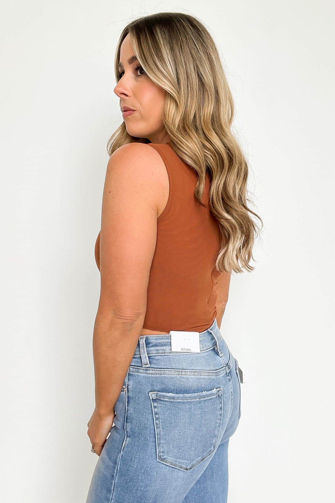  Keeping Pace Mesh High Neck Bodysuit - FINAL SALE - Madison and Mallory