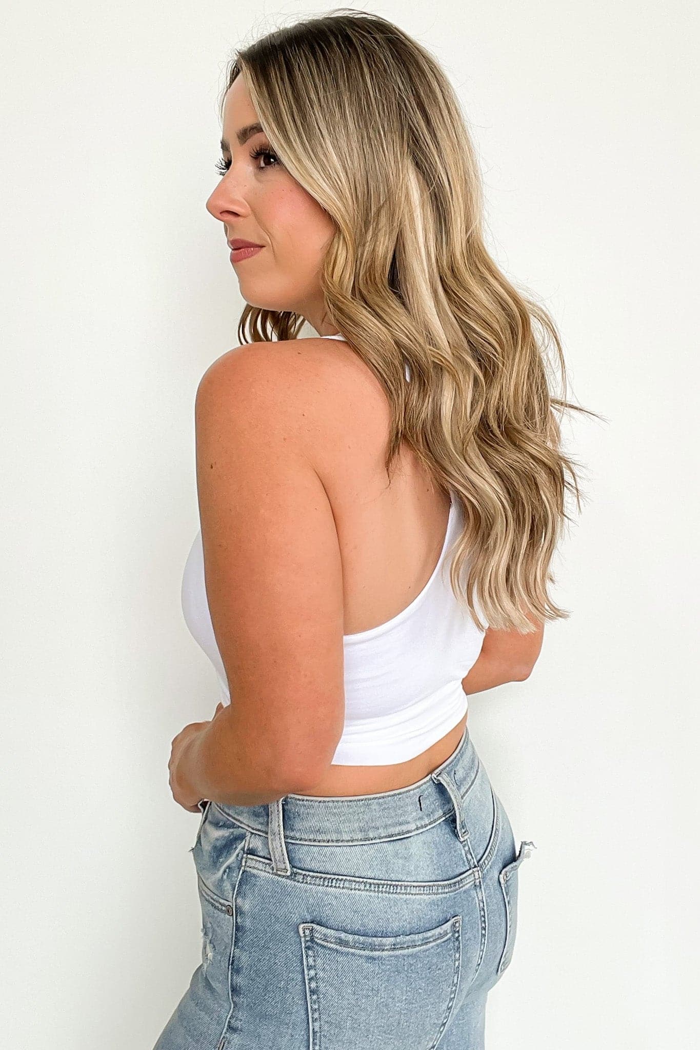  Khari Ribbed Cropped Racerback Tank Top - BACK IN STOCK - Madison and Mallory