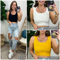 Kylen Ribbed Crop Tank Top - FINAL SALE - Madison and Mallory