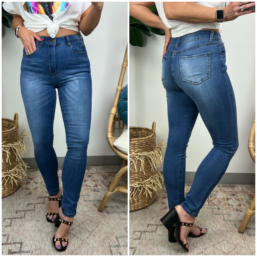  Leea High Waist Skinny Jeans - Madison and Mallory