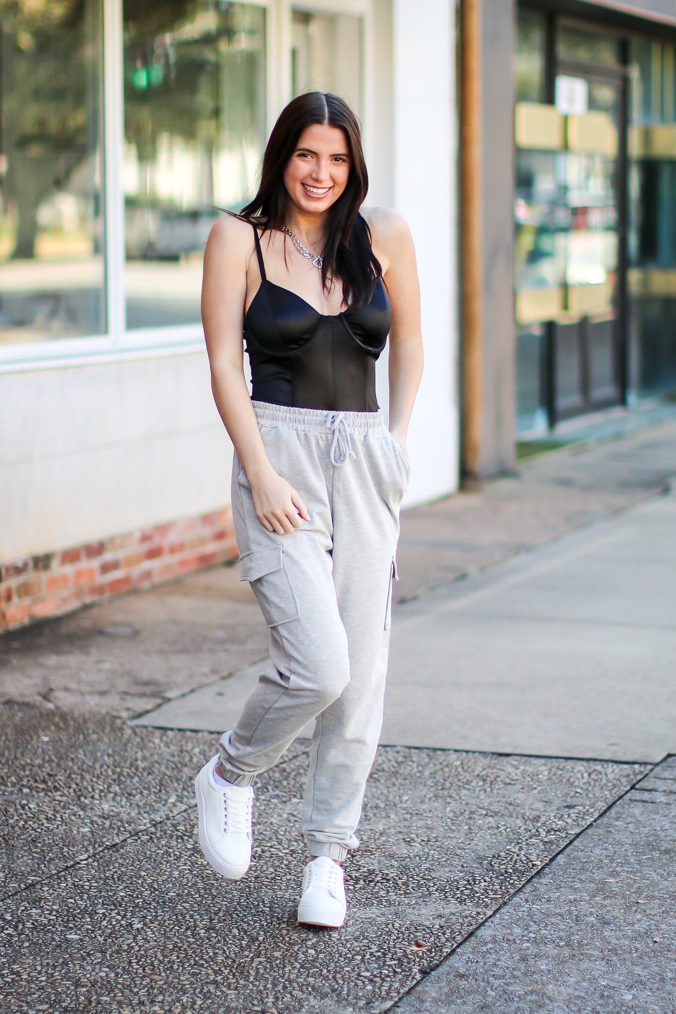  Living Luxe Satin Bustier Bodysuit - FINAL SALE - Madison and Mallory