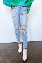  Looking Good Distressed Boyfriend Jeans - FINAL SALE - Madison and Mallory
