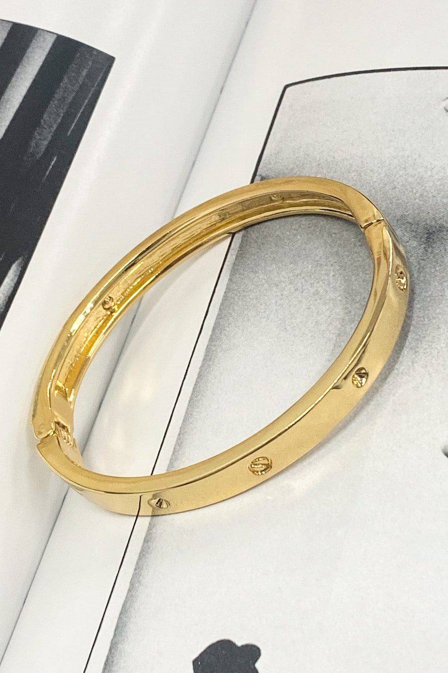 Gold Lovely Luxe Bangle Bracelet - BACK IN STOCK - Madison and Mallory