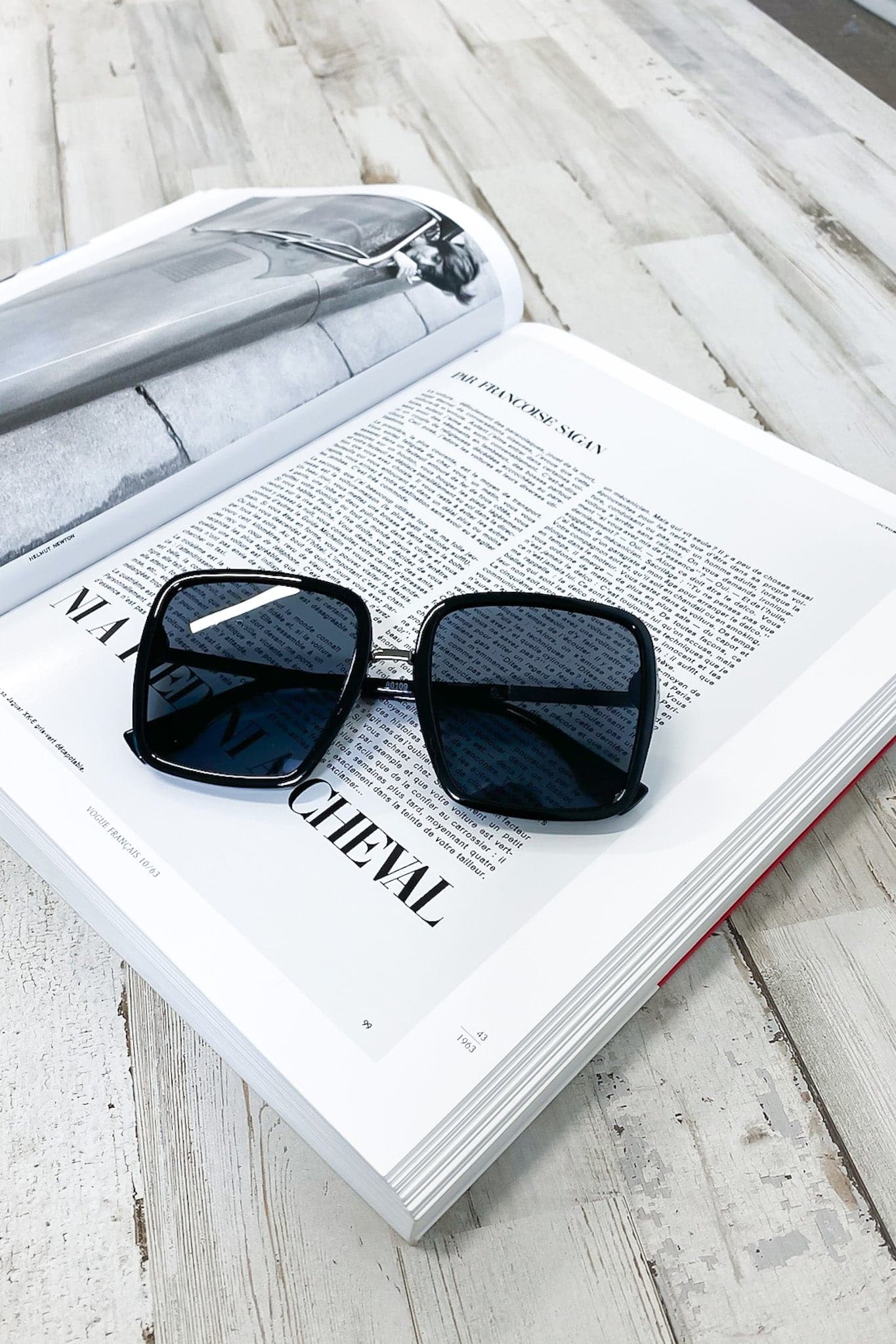Black/Black Main Frame Oversized Gradient Sunglasses - FINAL SALE - Madison and Mallory