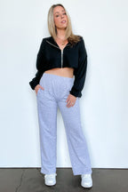 Light Heather Gray / S Make it Effortless Wide Leg Elastic Waist Lounge Pants - FINAL SALE - Madison and Mallory