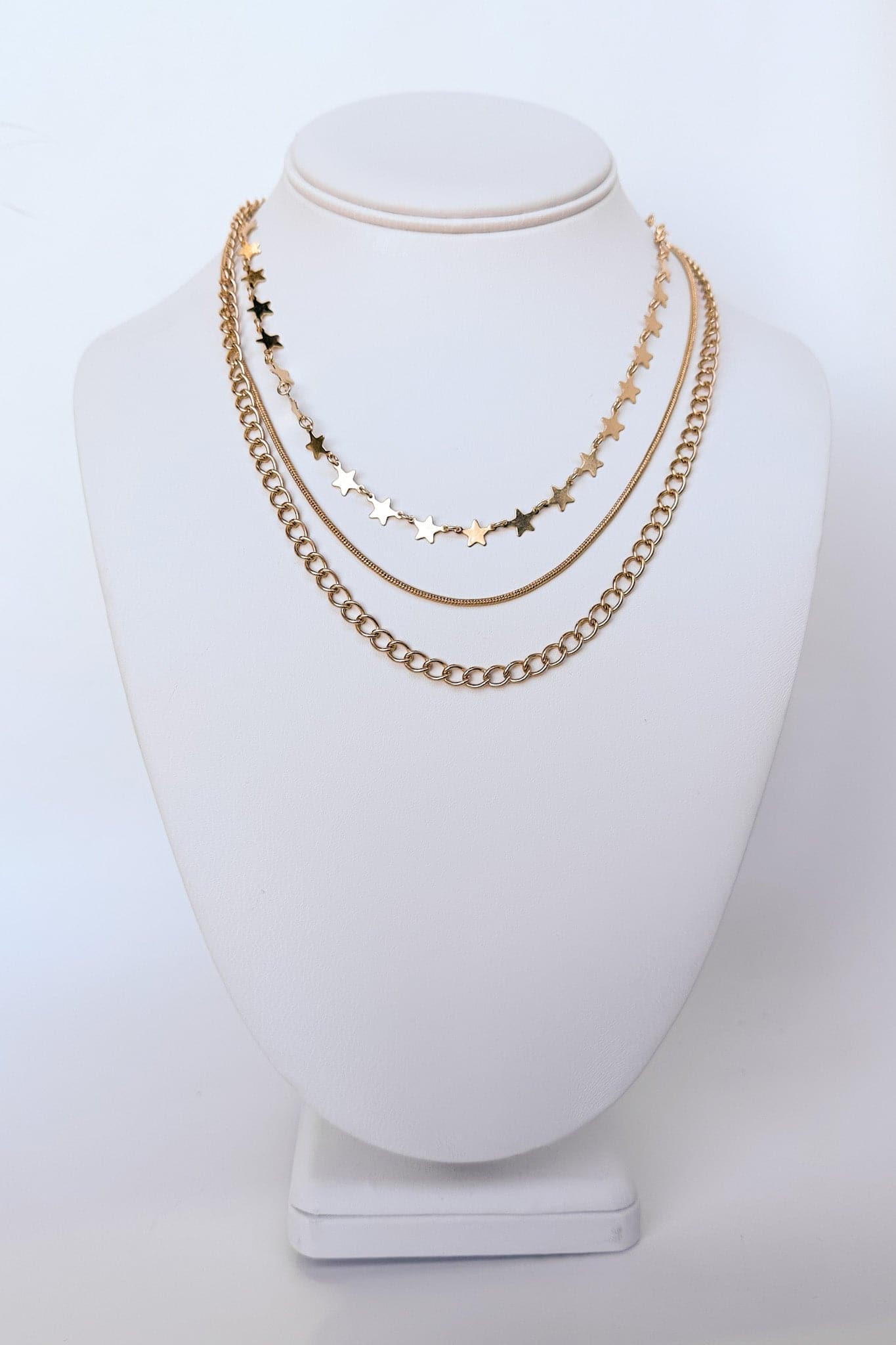 Gold Making the Band Star Layered Necklace - BACK IN STOCK - Madison and Mallory
