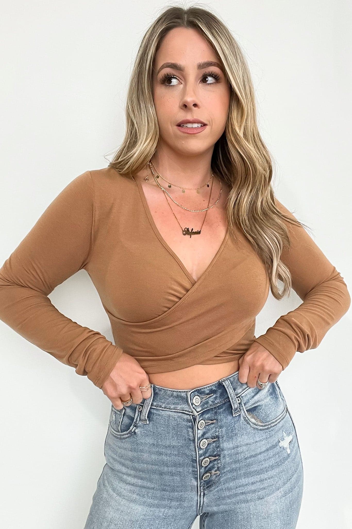  Mayzie Twist Front Crop Top - BACK IN STOCK - Madison and Mallory