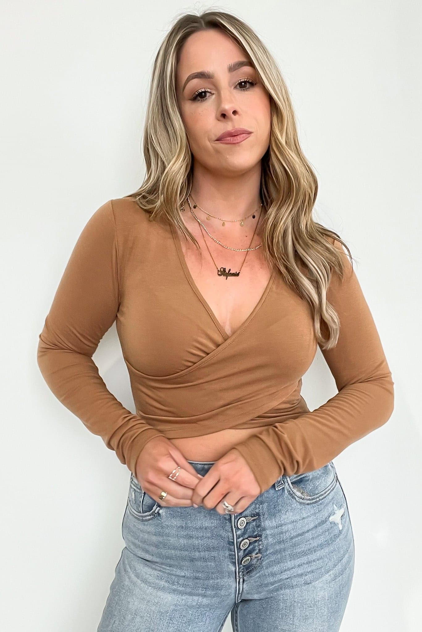  Mayzie Twist Front Crop Top - BACK IN STOCK - Madison and Mallory