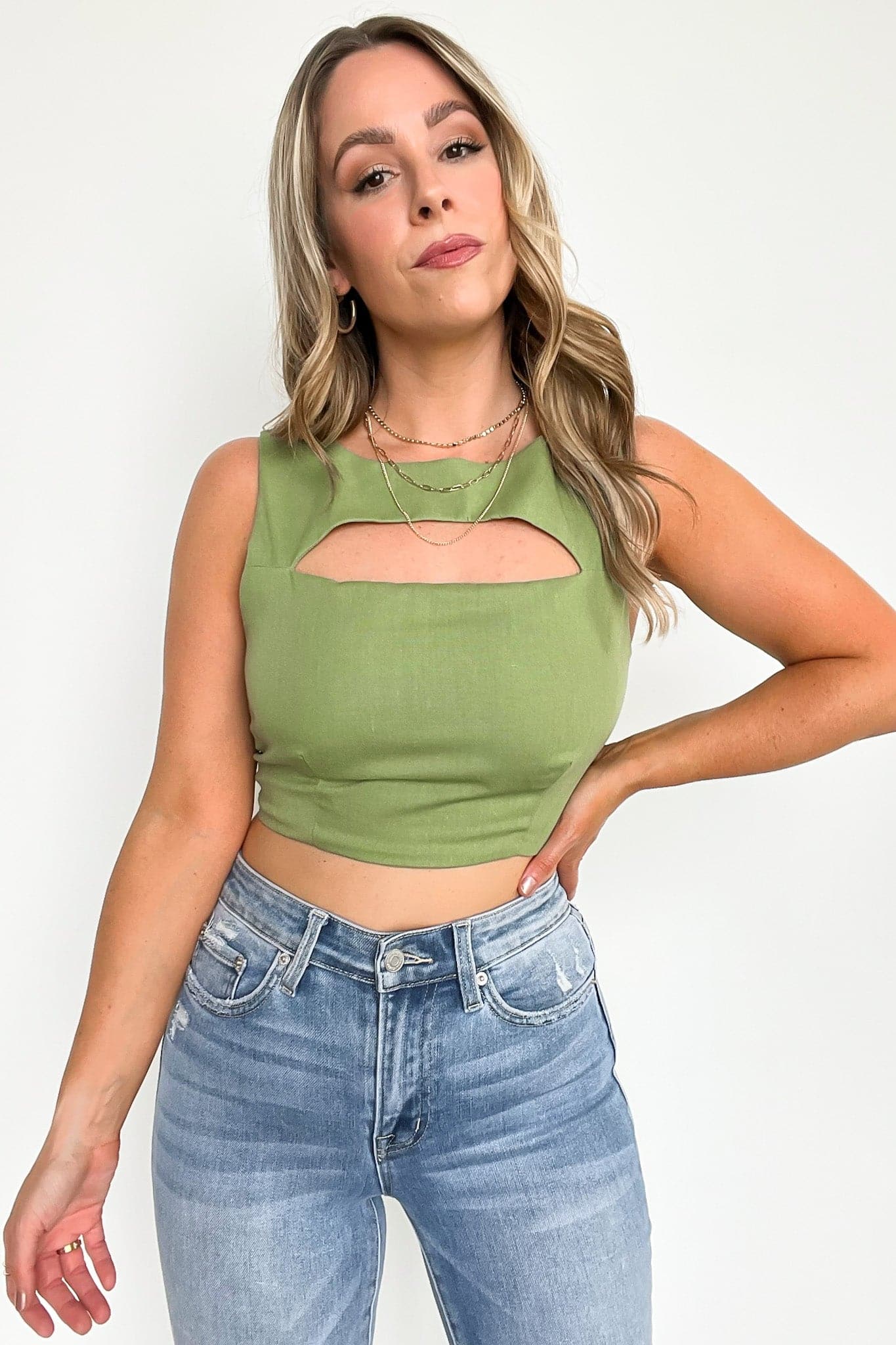  Miami Afternoons Cutout Crop Top - FINAL SALE - Madison and Mallory