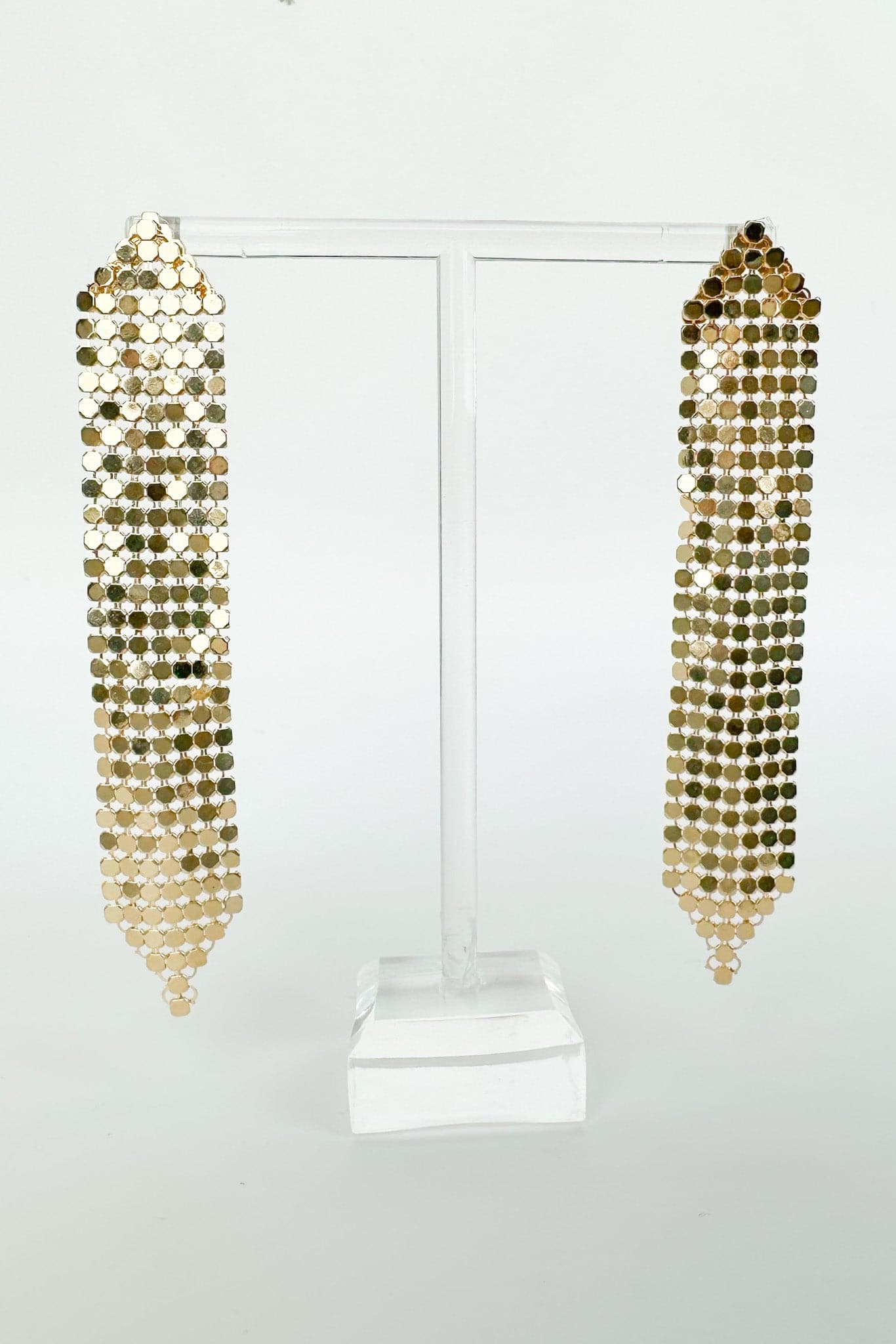  Mirrorball Mesh Sequin Drop Earrings - Madison and Mallory