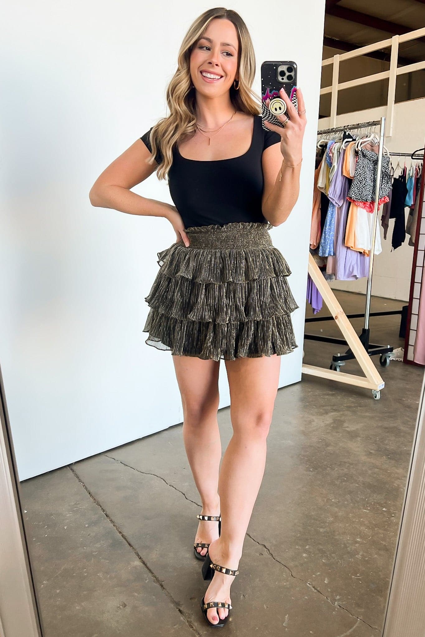  Moment of Chic Smocked Tiered Skort - FINAL SALE - Madison and Mallory