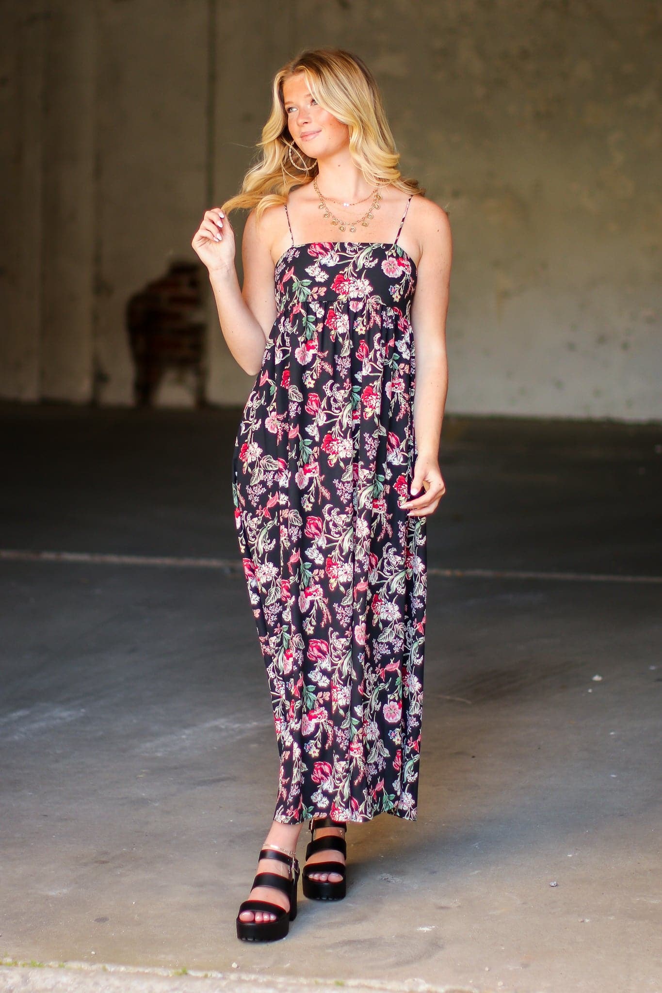  More to Adore Tie Back Floral Dress - FINAL SALE - Madison and Mallory