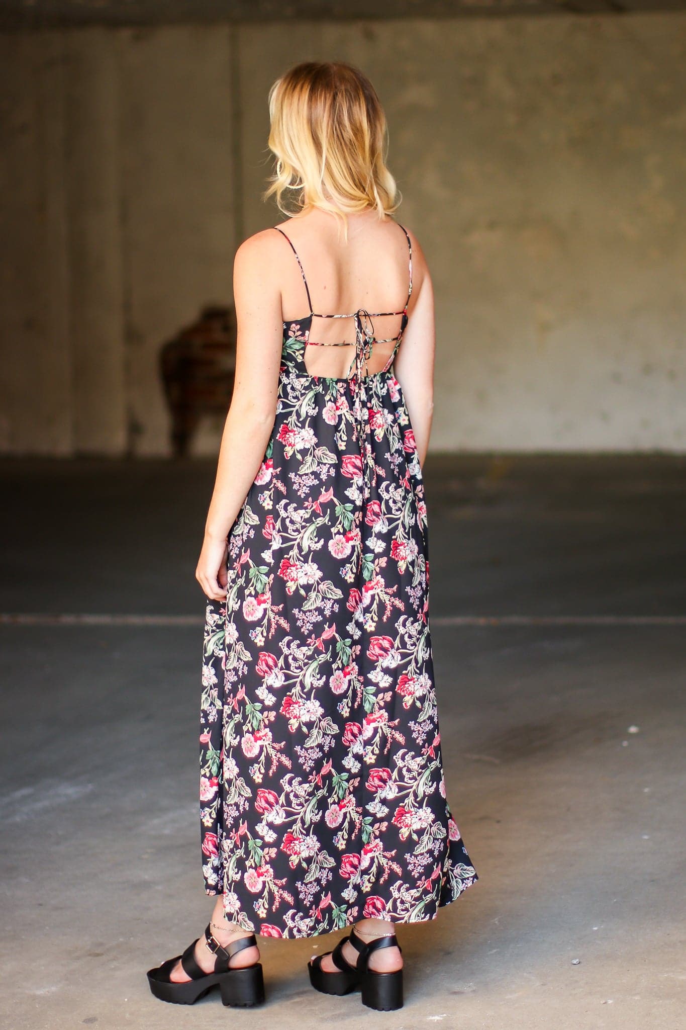  More to Adore Tie Back Floral Dress - FINAL SALE - Madison and Mallory