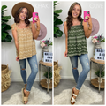 Nadea Boho Embroidered Tie Strap Tank Top - FINAL SALE - Madison and Mallory