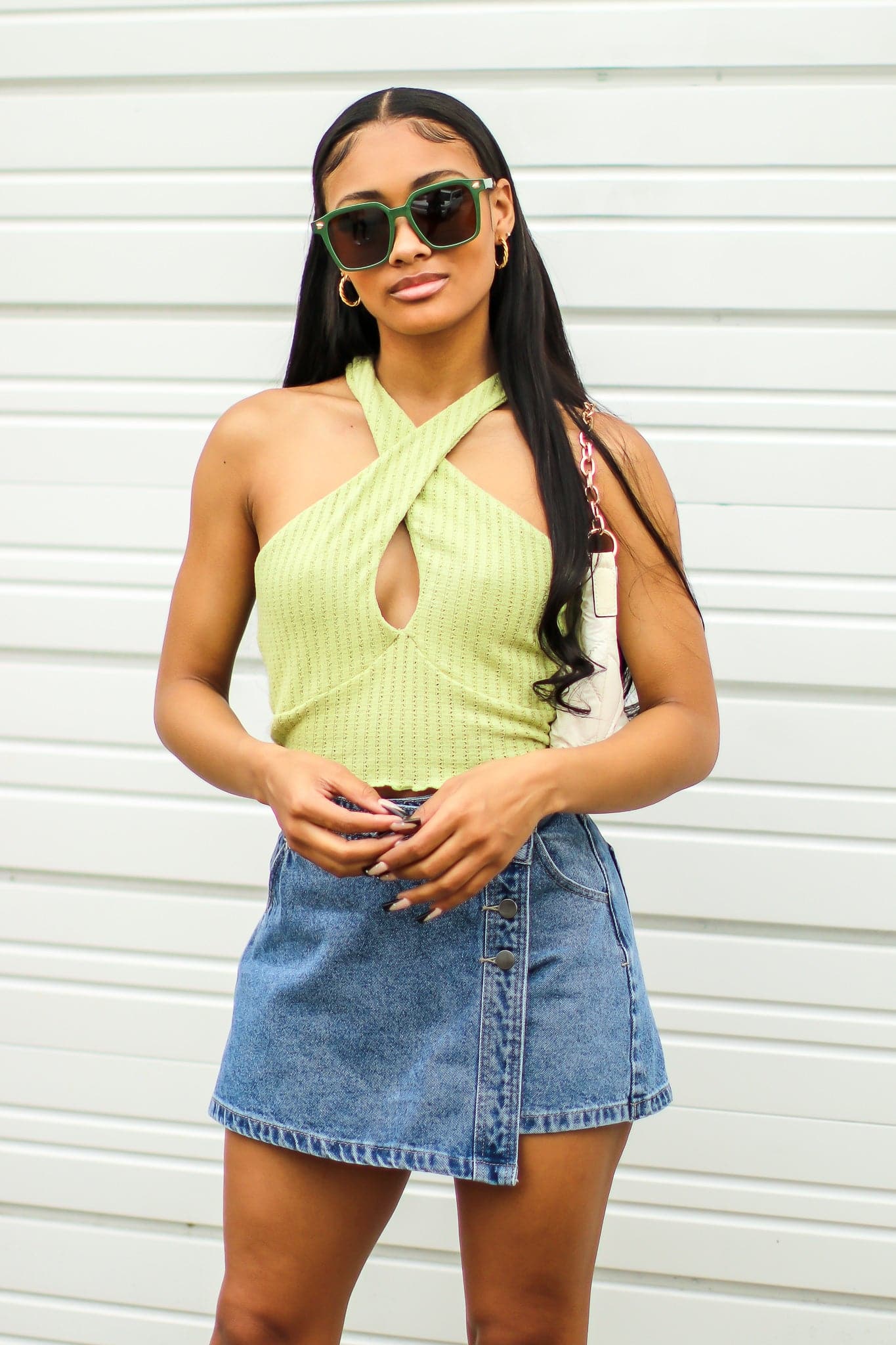  Navella Criss Cross Crop Top - FINAL SALE - Madison and Mallory