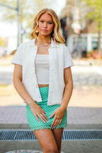  Obvious Favorite Short Sleeve Button Down Top - FINAL SALE - Madison and Mallory