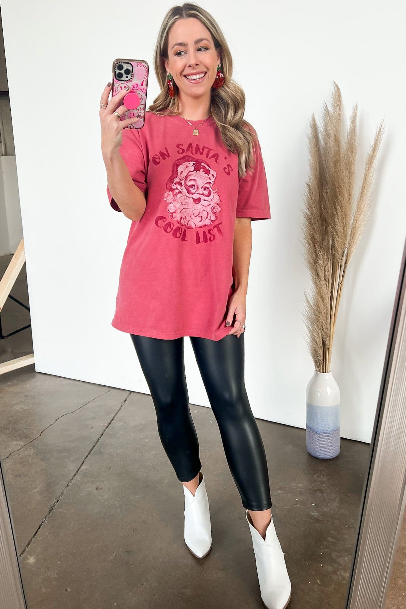  On Santa's Cool List Graphic Tee - FINAL SALE - Madison and Mallory