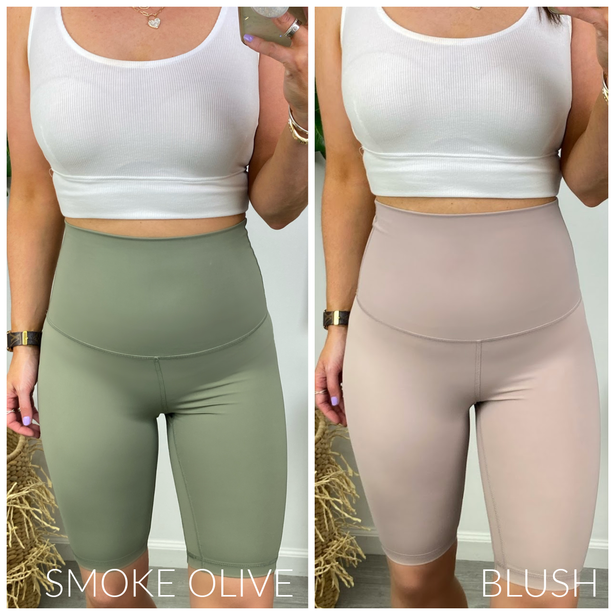 On Your Radar High Rise Biker Shorts - FINAL SALE - Madison and Mallory