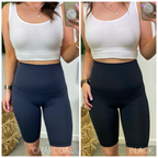 On Your Radar High Rise Biker Shorts - FINAL SALE - Madison and Mallory