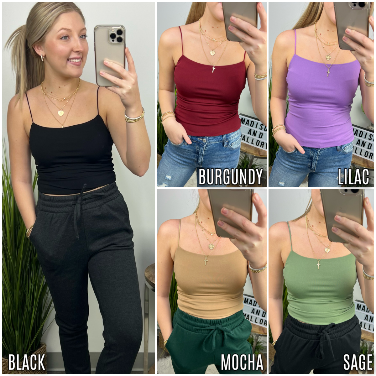  Overtime Hours Spaghetti Strap Tank - FINAL SALE - Madison and Mallory