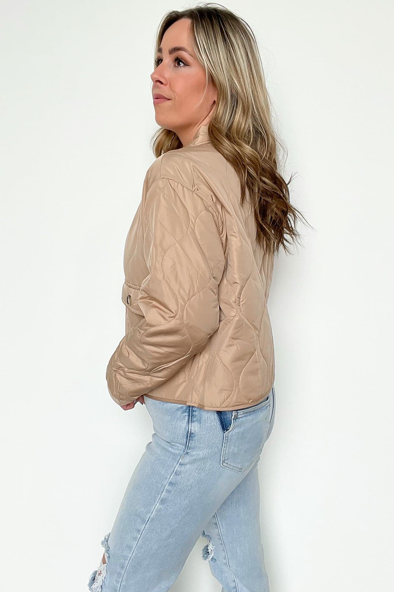  Parkside Quilted Button Down Jacket - Madison and Mallory