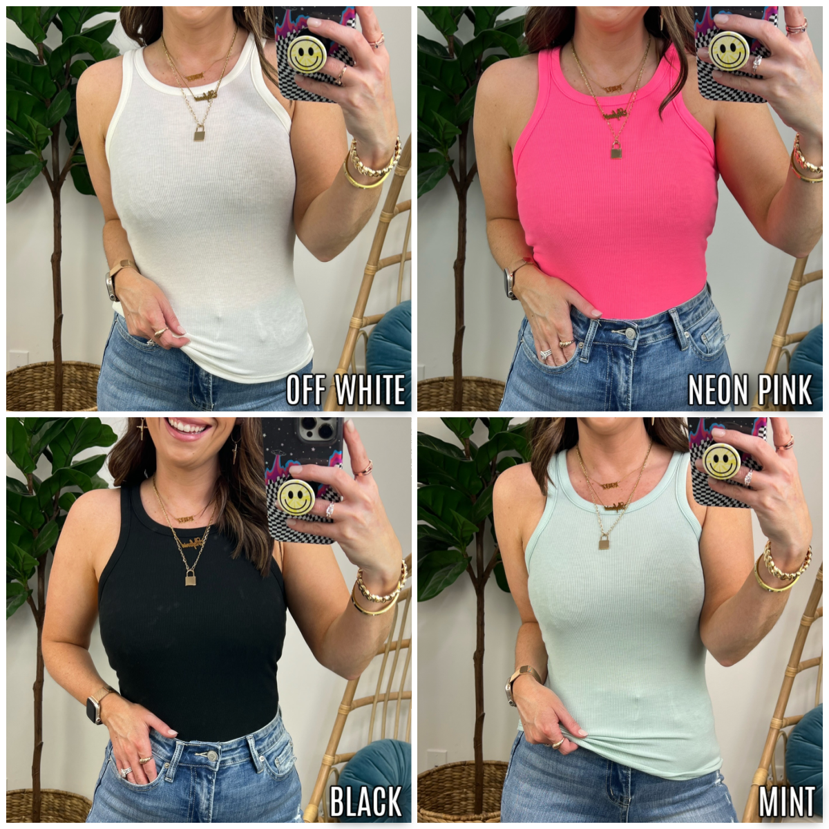 Rausin Rib Knit Tank Top - FINAL SALE - Madison and Mallory