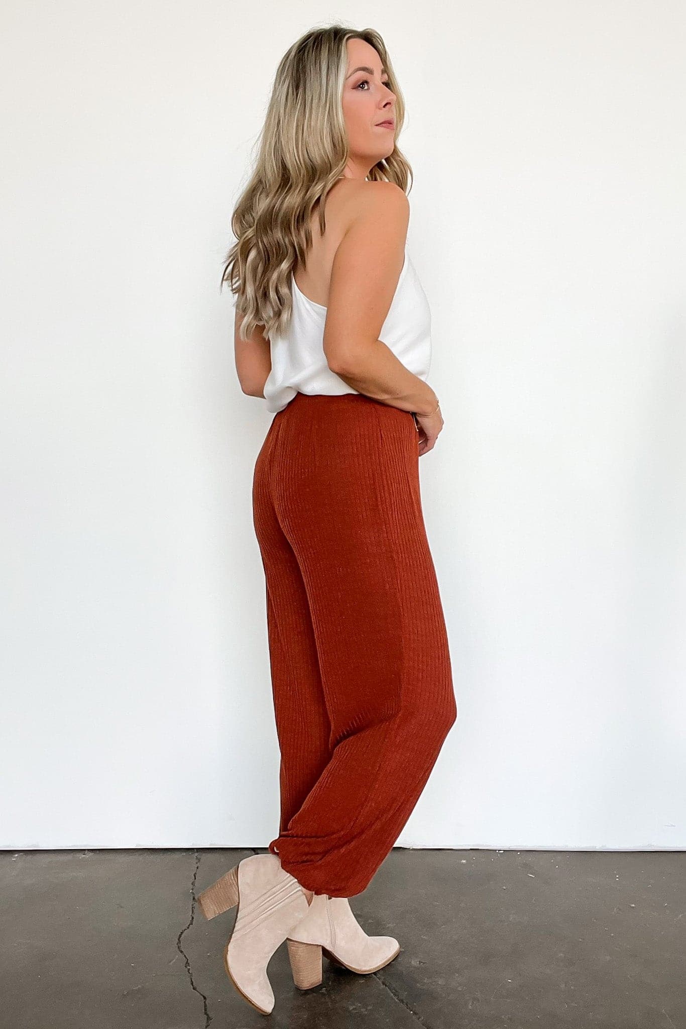  Real Quick Ribbed Drawstring Joggers - FINAL SALE - Madison and Mallory