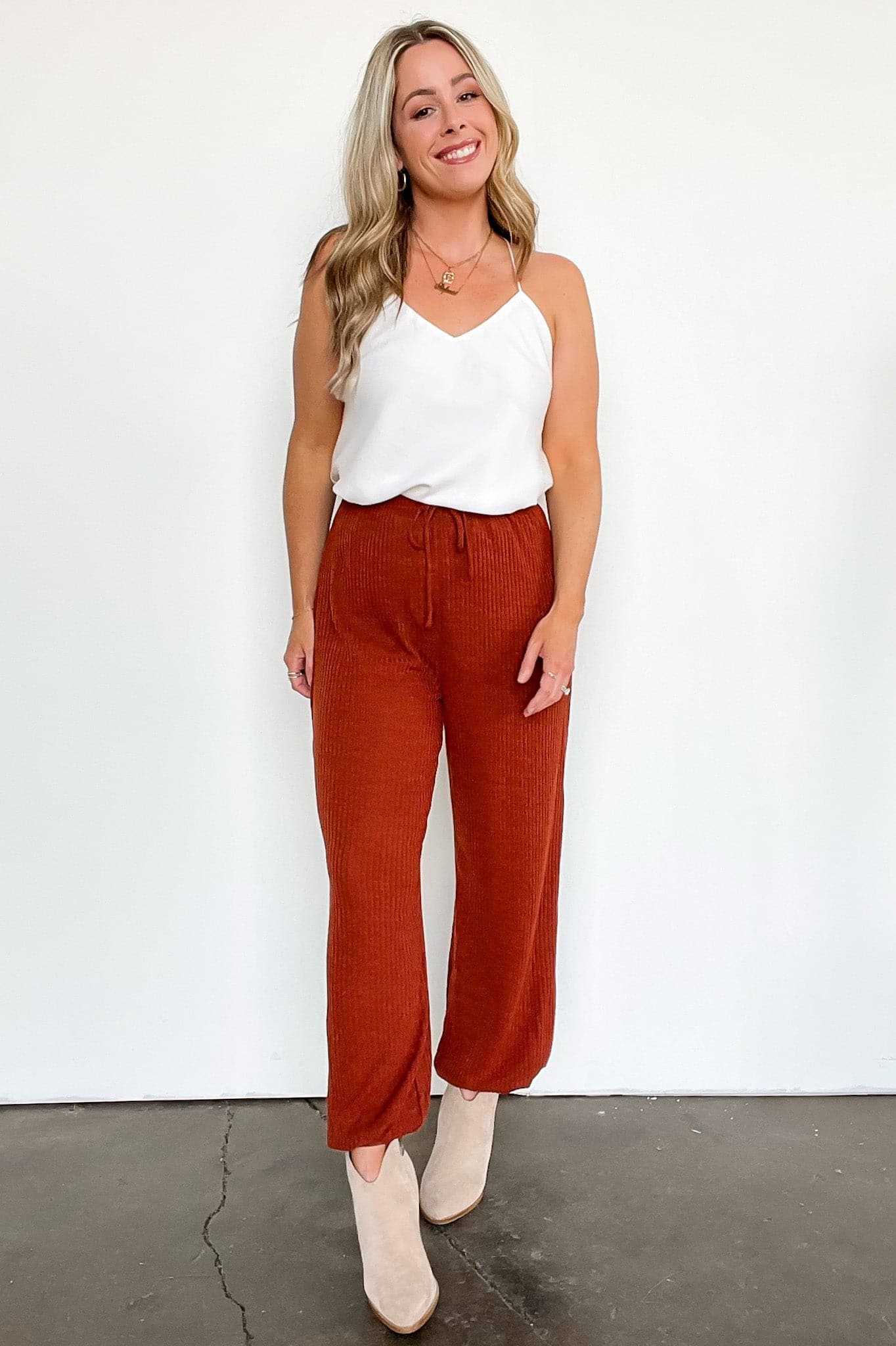  Real Quick Ribbed Drawstring Joggers - FINAL SALE - Madison and Mallory