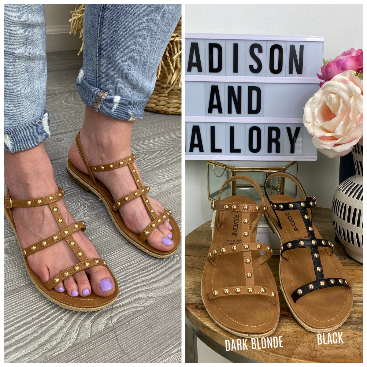  Remix It Strappy Studded Sandals - FINAL SALE - Madison and Mallory