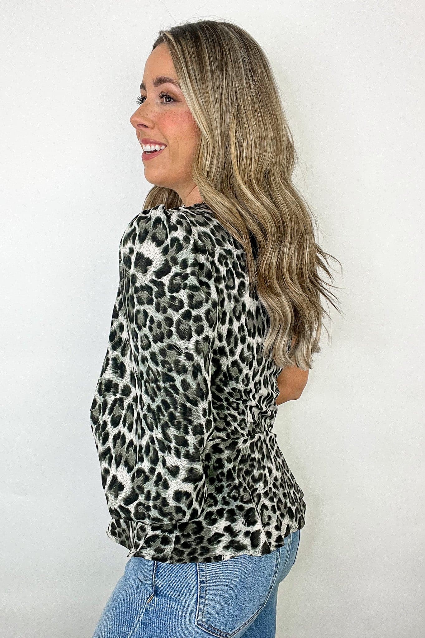  Right Way One Shoulder Animal Print Top - FINAL SALE - Madison and Mallory