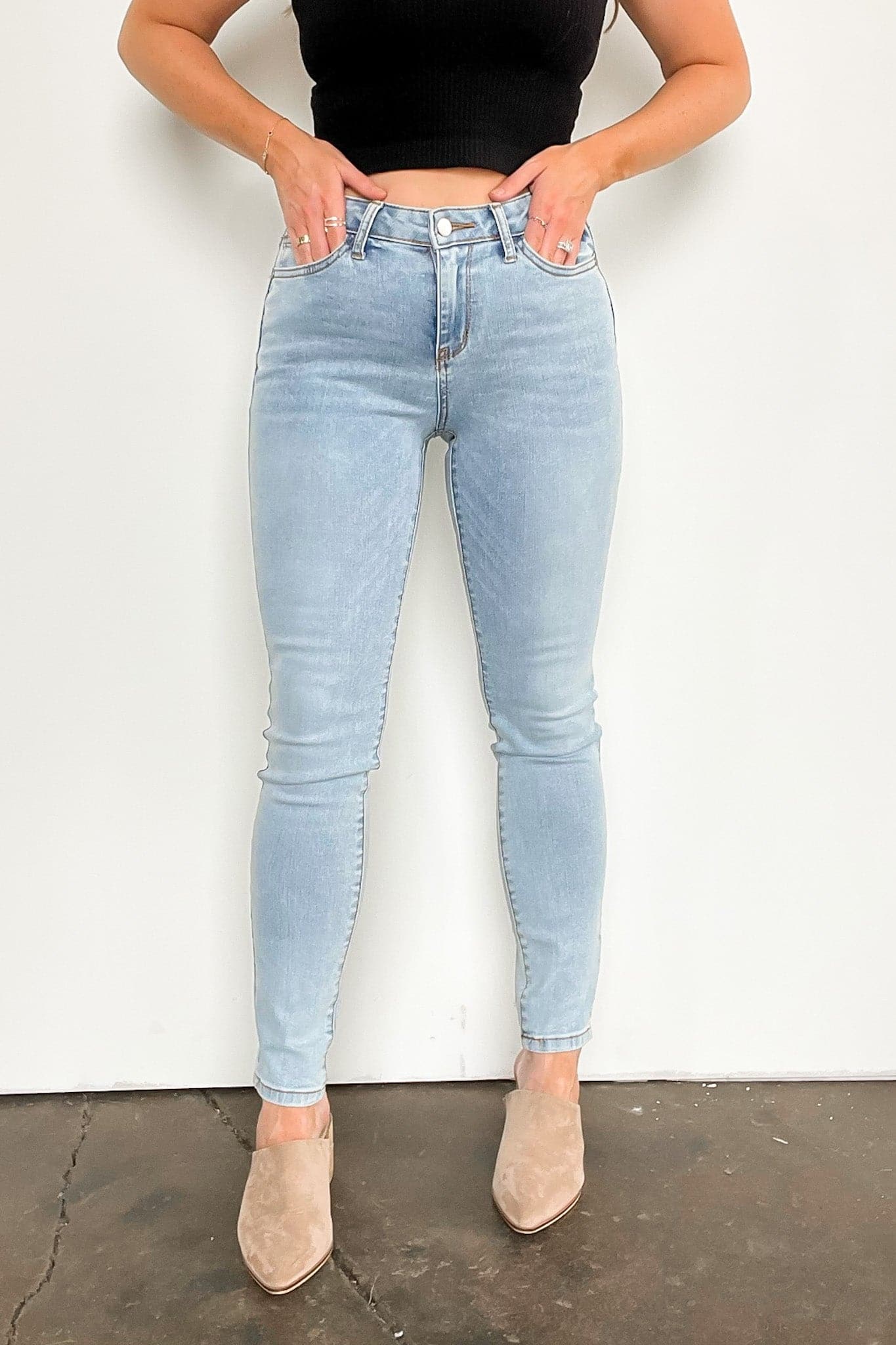 Light / S Romi Soft Washed Skinny Jeans - Madison and Mallory