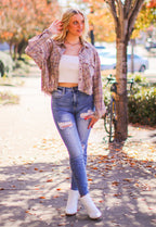  Ryane Button Down Raw Edge Flannel Top - FINAL SALE - Madison and Mallory
