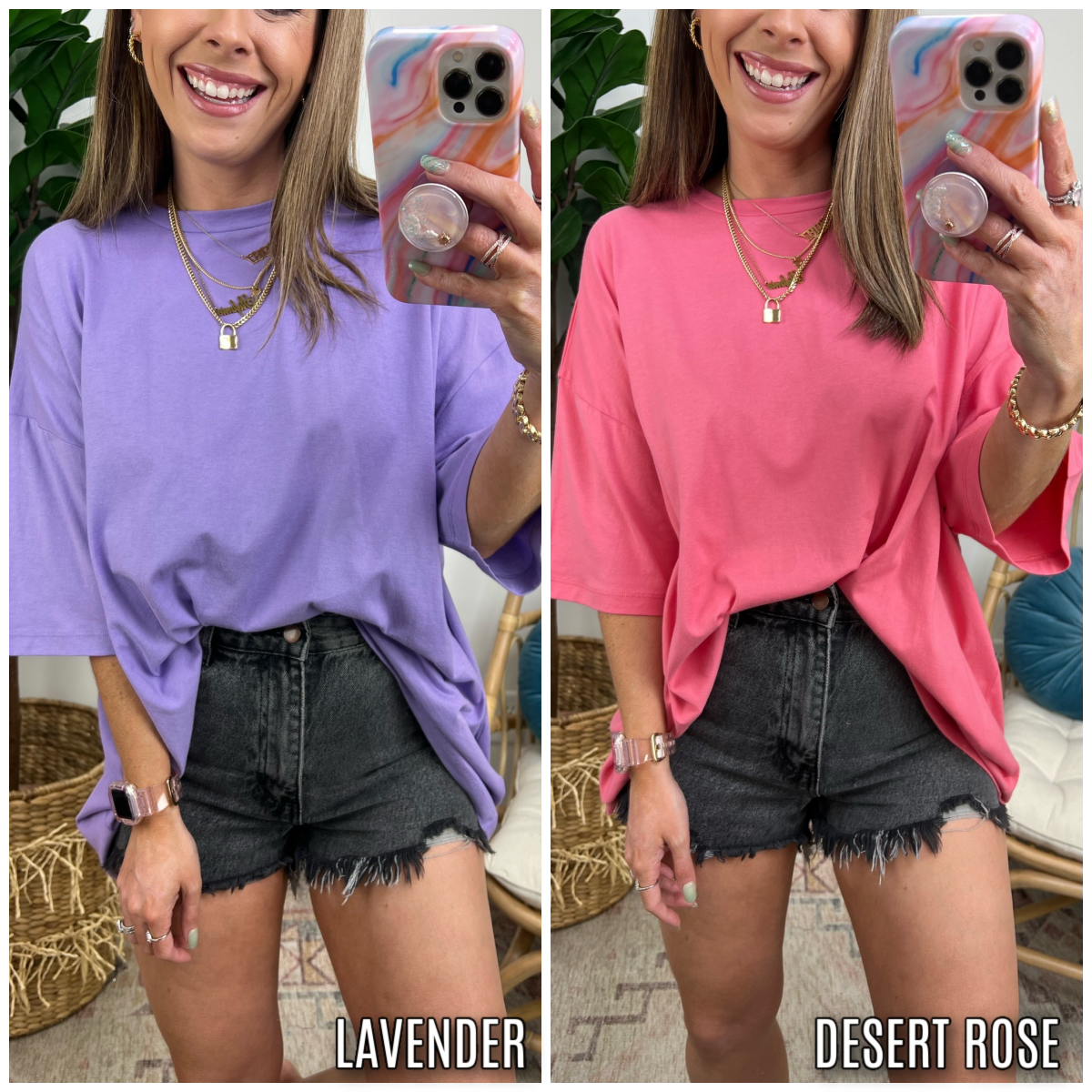  Ryiah Oversized Short Sleeve Top - Madison and Mallory