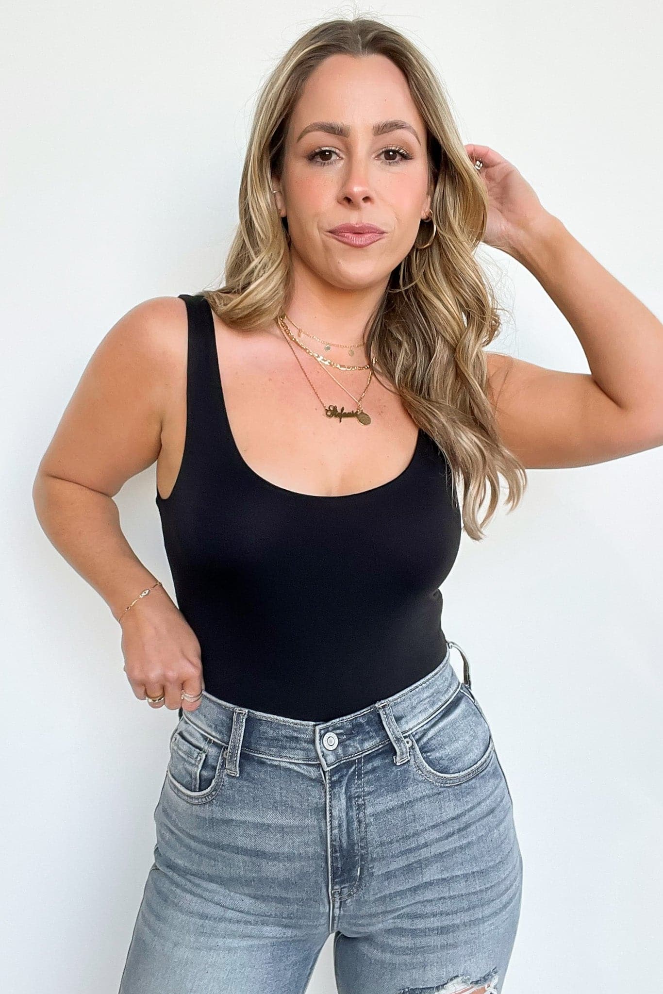  Salzano Double Scoop Neck Tank - Madison and Mallory