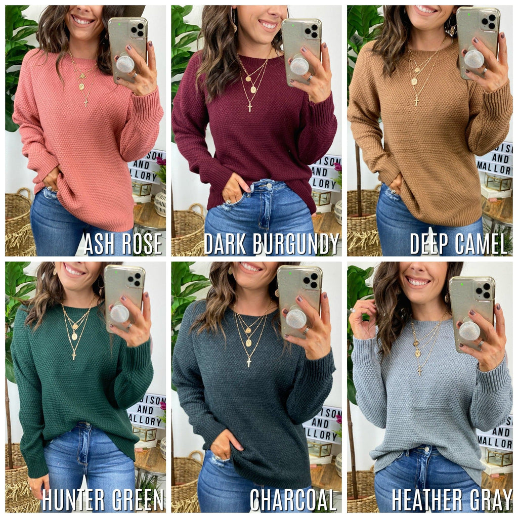  Seasonal Refresh Knit Sweater - FINAL SALE - Madison and Mallory