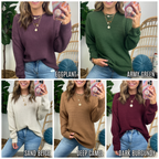  Seasonal Refresh Knit Sweater - FINAL SALE - Madison and Mallory