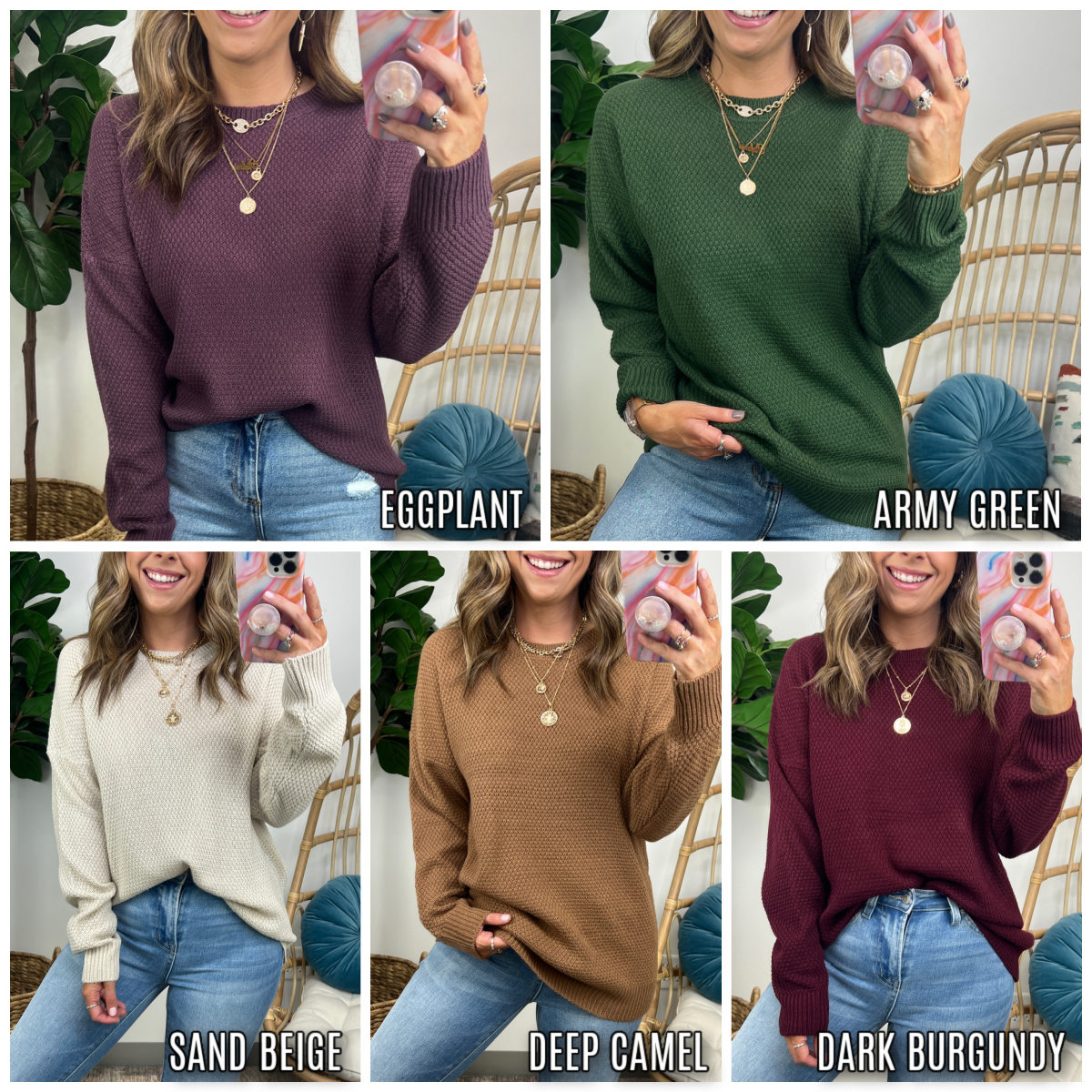  Seasonal Refresh Knit Sweater - FINAL SALE - Madison and Mallory