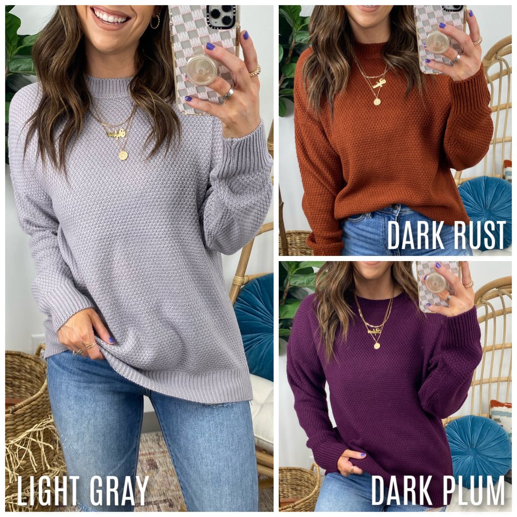  Seasonal Refresh Knit Sweater - FINAL SALE - Madison and Mallory