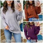  Seasonal Refresh Knit Sweater - FINAL SALE - Madison and Mallory