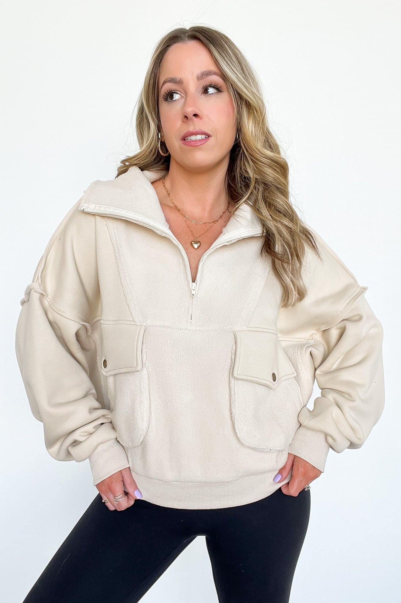  Sherlynn Slouchy Pocket Pullover - Madison and Mallory