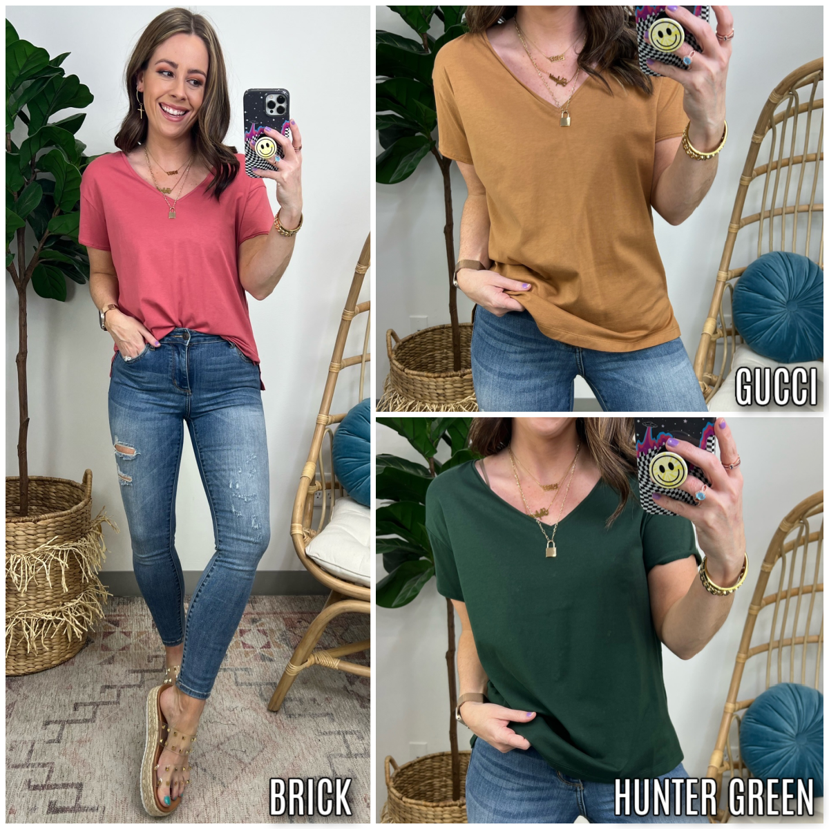  So Into You V-Neck Short Sleeve Top - Madison and Mallory