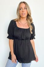  Step into Daylight Square Neck Babydoll Top - FINAL SALE - Madison and Mallory