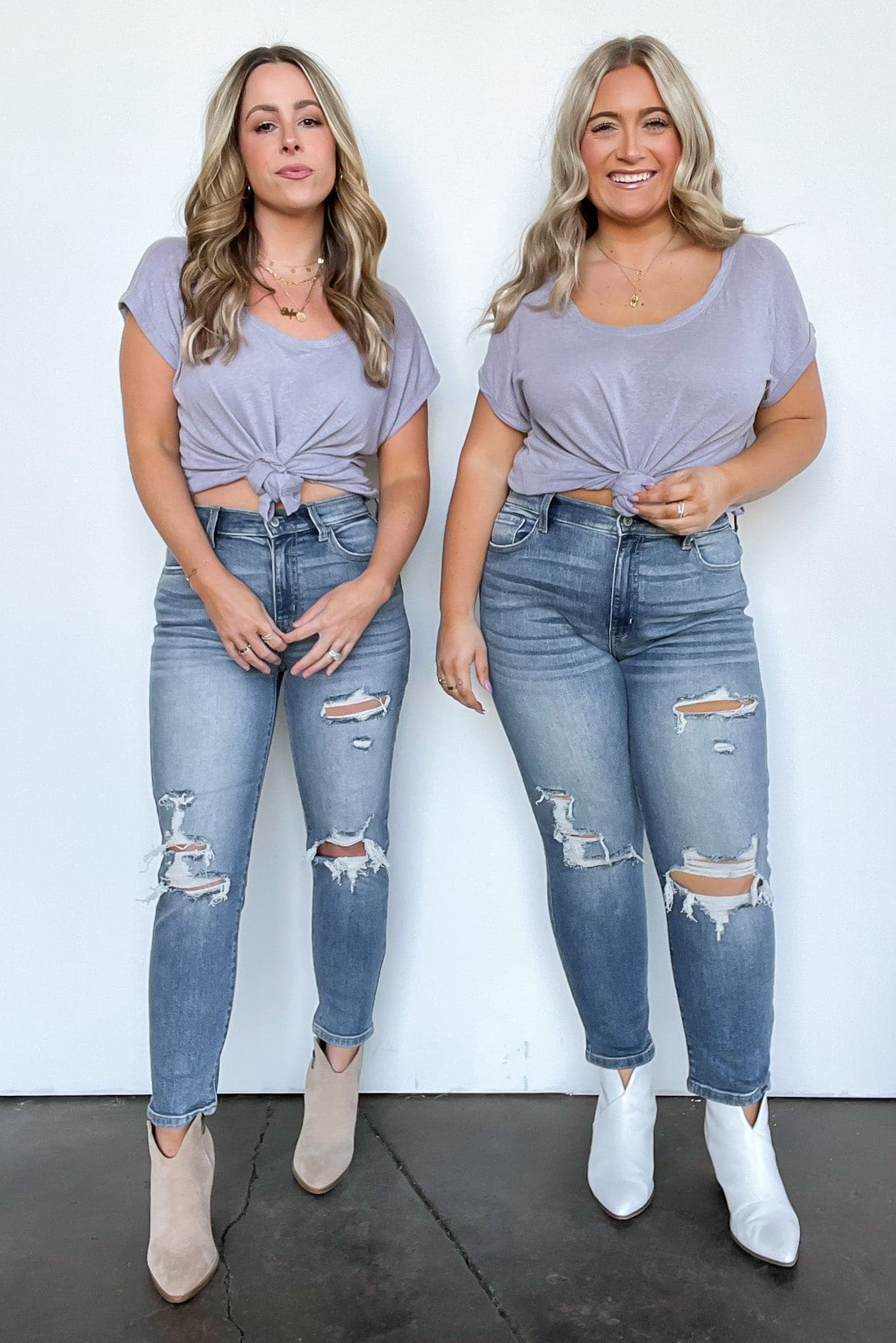  Stevenson Super High Rise Distressed Mom Jeans - Madison and Mallory