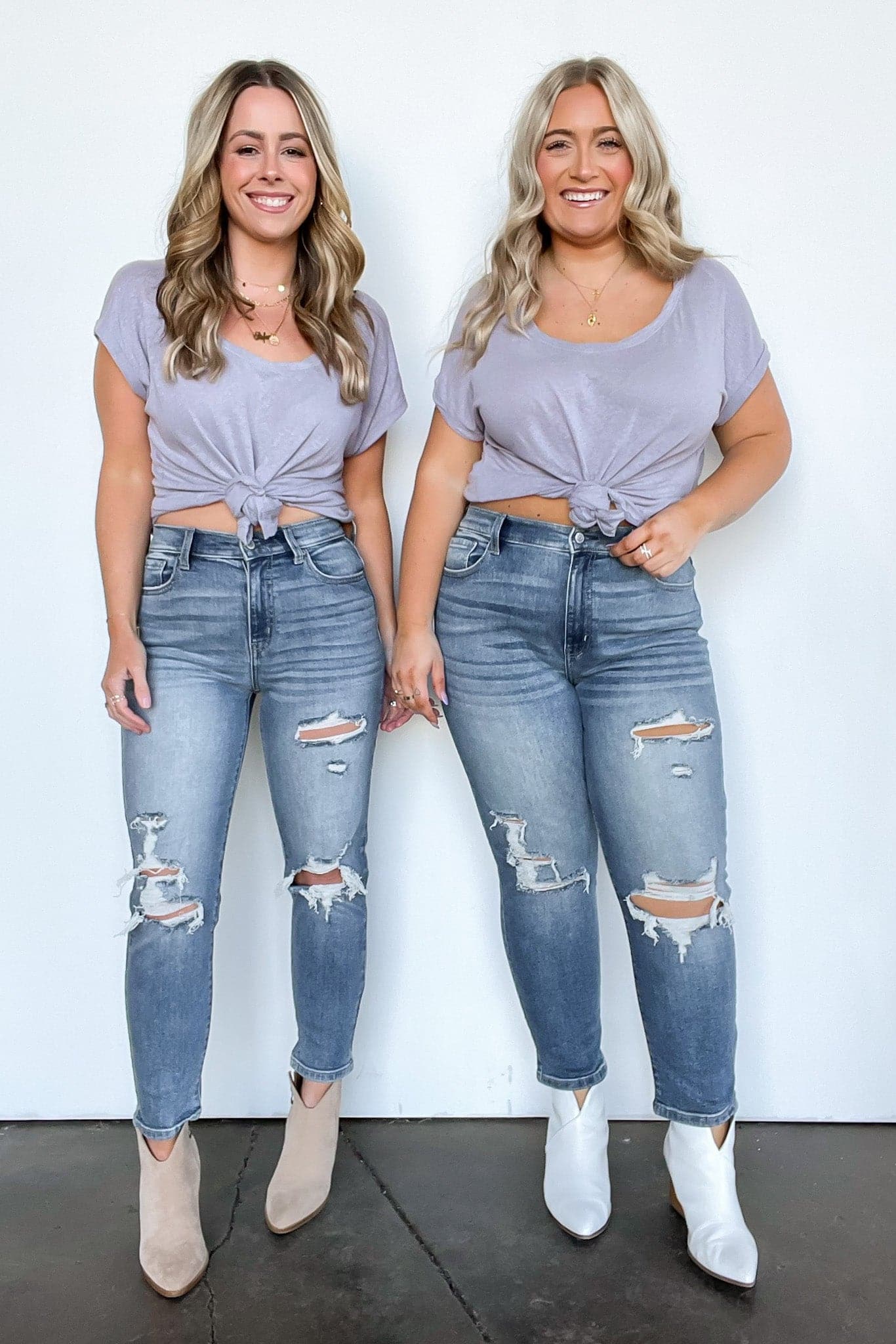  Stevenson Super High Rise Distressed Mom Jeans - Madison and Mallory