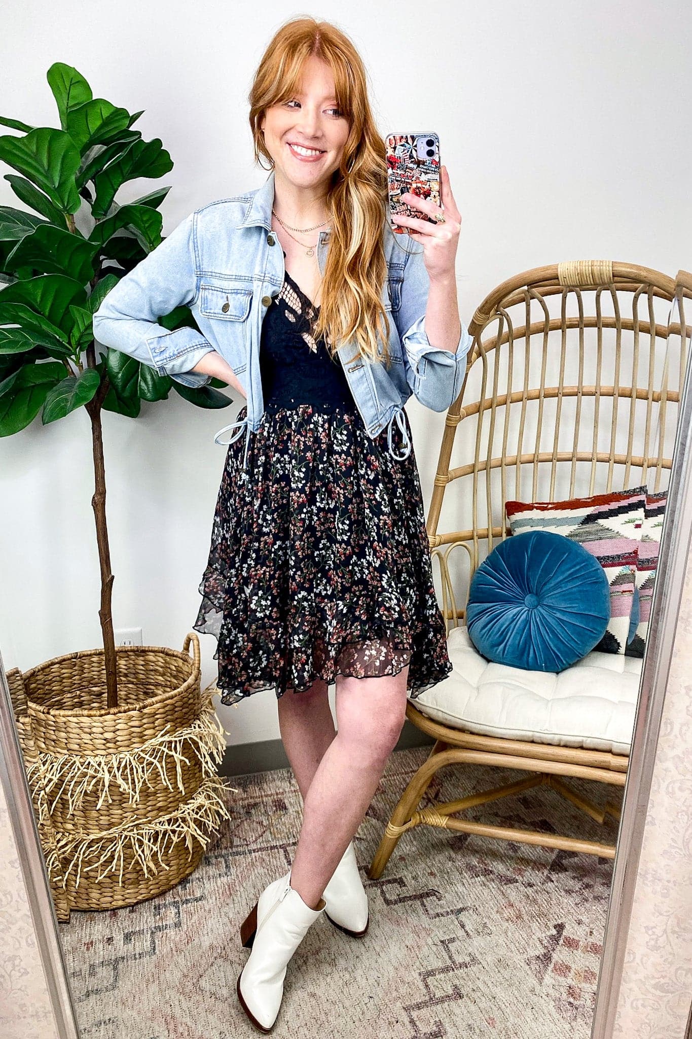  Stolen Moments Floral Lace Fit and Flare Dress - FINAL SALE - Madison and Mallory